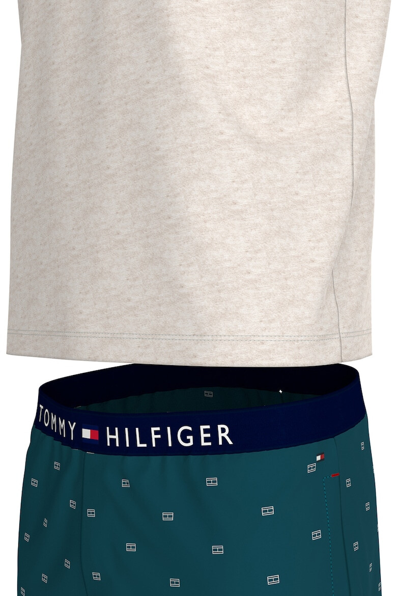 Tommy Hilfiger Pijama cu pantaloni scurti de bumbac organic - Pled.ro