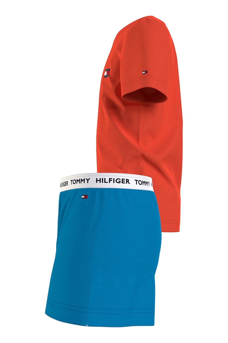 Tommy Hilfiger Pijama cu pantaloni scurti si logo - Pled.ro