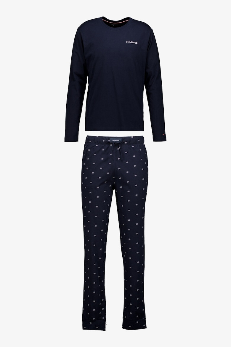 Tommy Hilfiger Pijama din bumbac organic cu detalii logo - Pled.ro