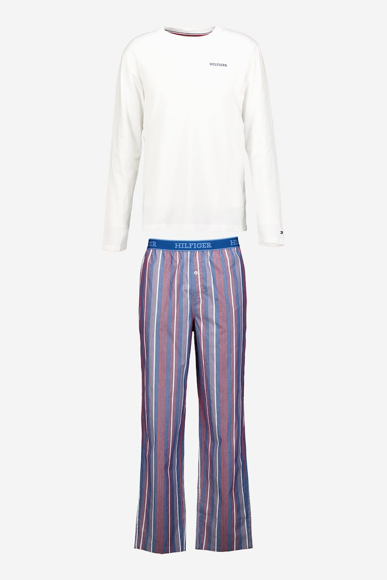 Tommy Hilfiger Pijama din bumbac organic cu pantaloni lungi - Pled.ro