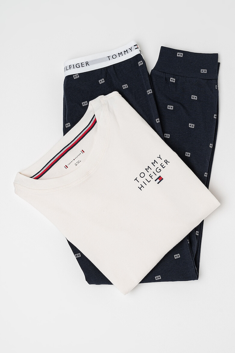 Tommy Hilfiger Pijama lunga din amestec de bumbac - Pled.ro