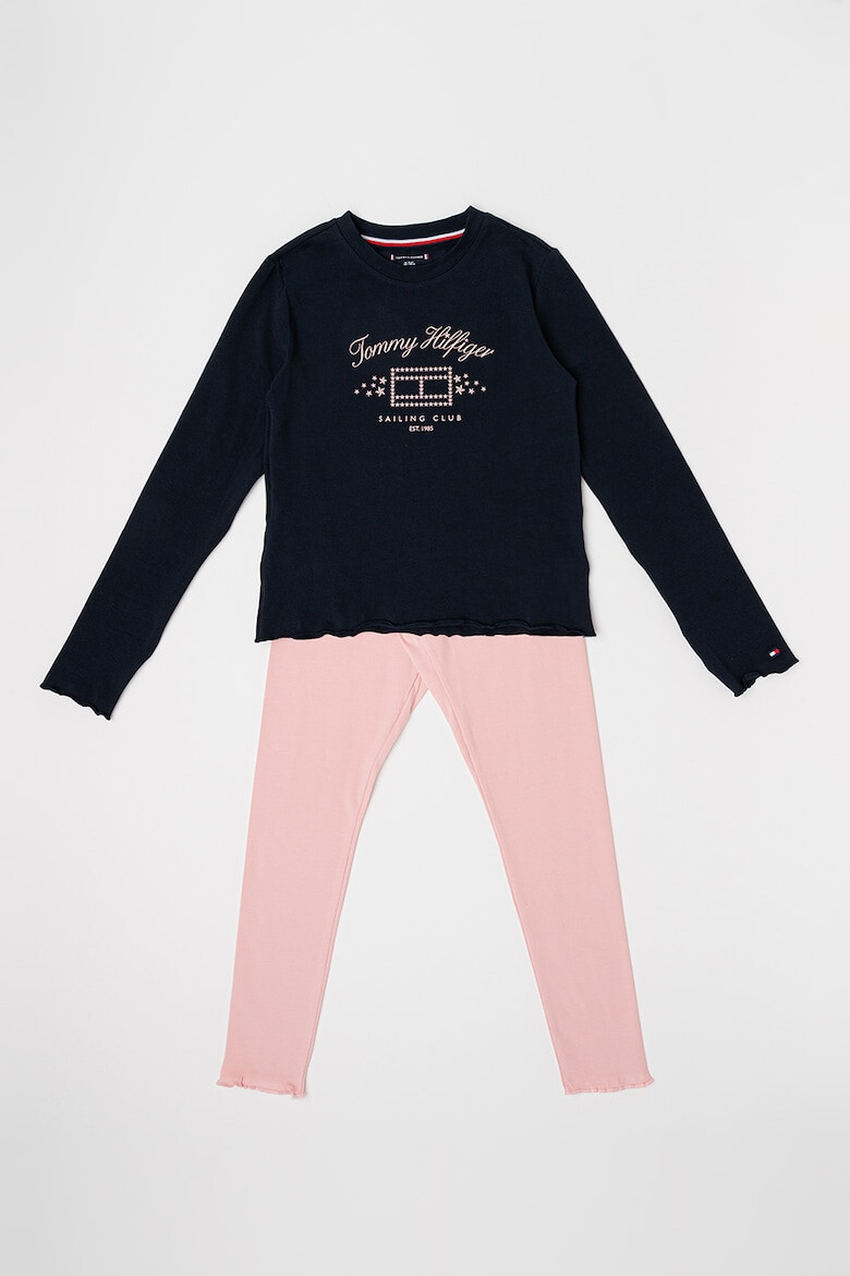 Tommy Hilfiger Pijama lunga din amestec de bumbac - Pled.ro