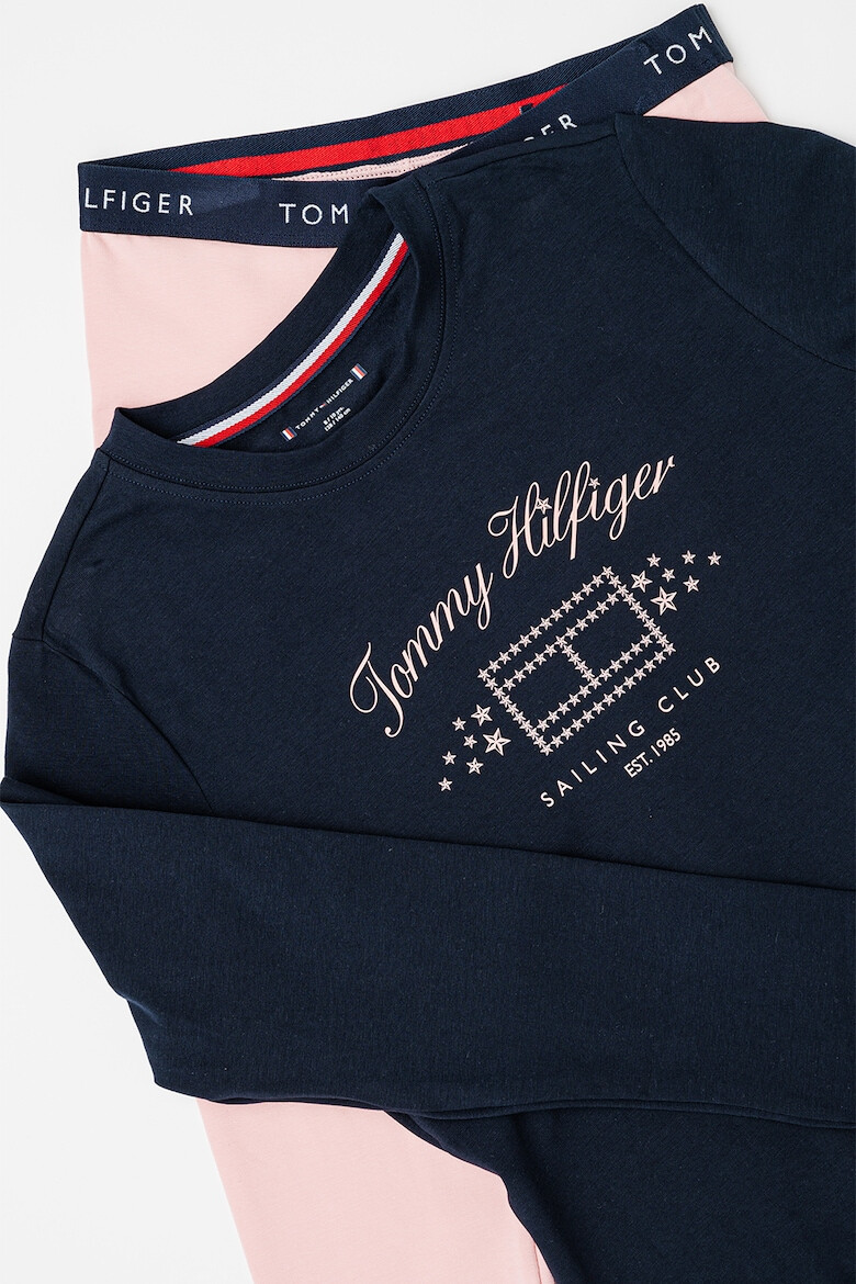 Tommy Hilfiger Pijama lunga din amestec de bumbac - Pled.ro