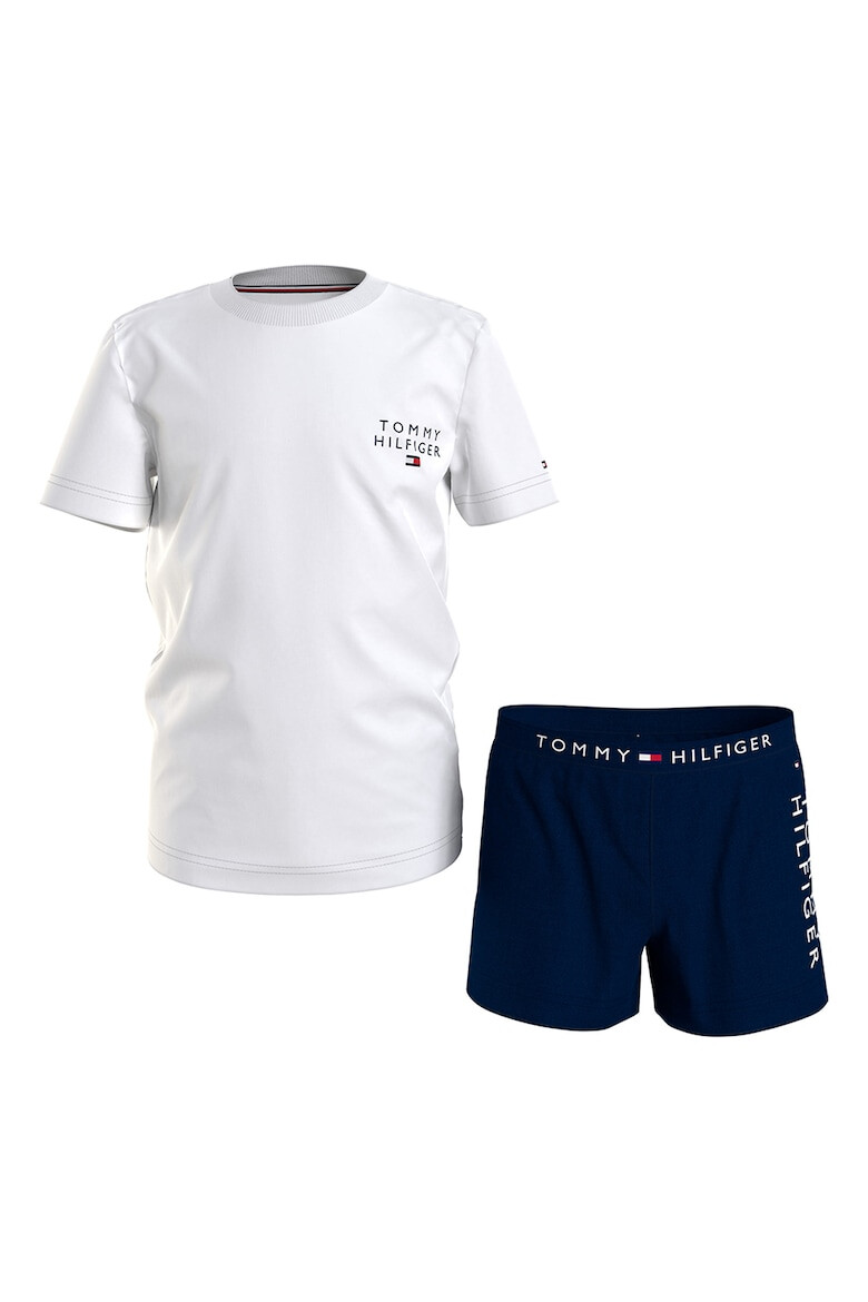 Tommy Hilfiger Pijama scurta cu logo - Pled.ro