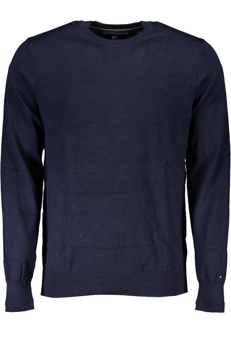 Tommy Hilfiger Pullover barbati din lana cu guler rotund bleumarin inches - Pled.ro