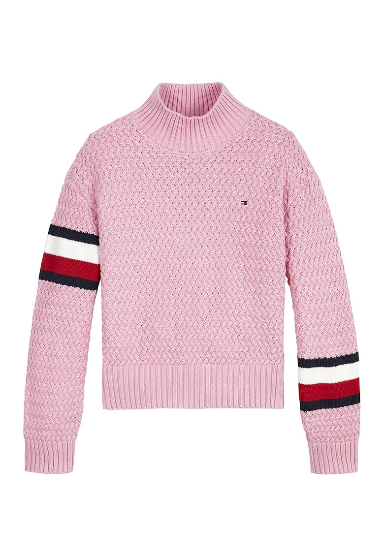 Tommy Hilfiger Pulover cu maneci cazute si aspect gros - Pled.ro