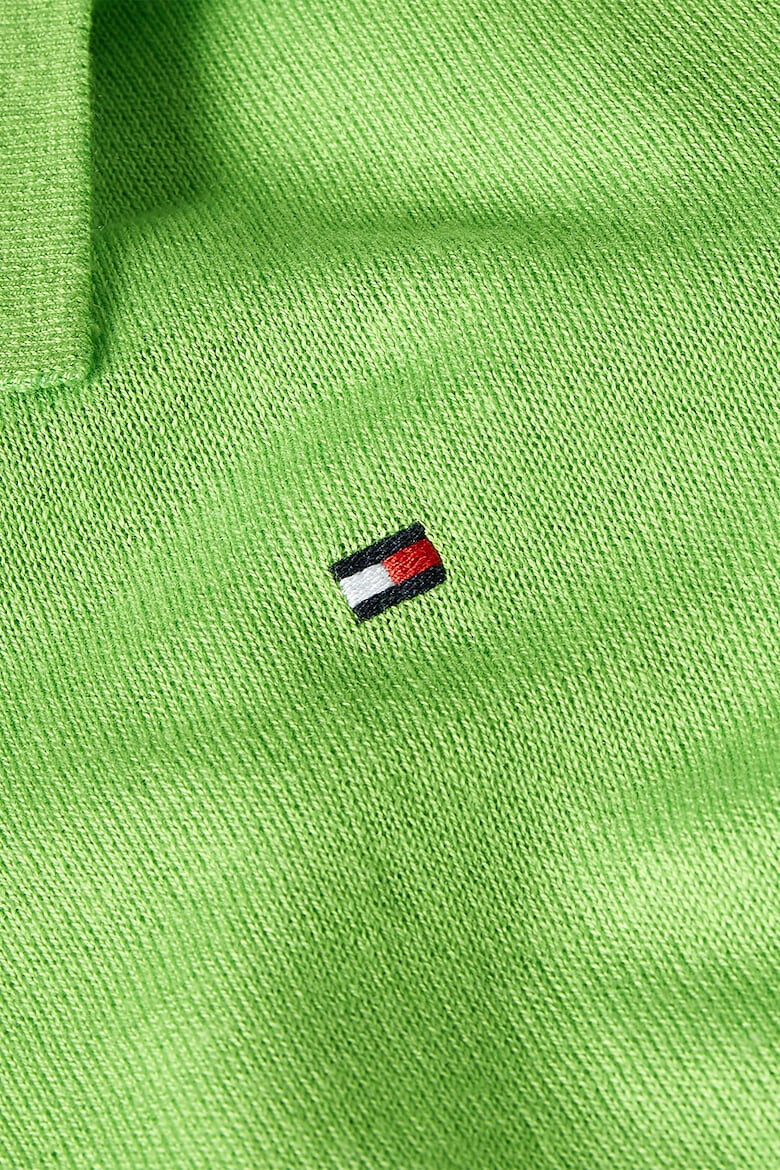 Tommy Hilfiger Pulover polo din amestec de lyocell cu maneci scurte - Pled.ro