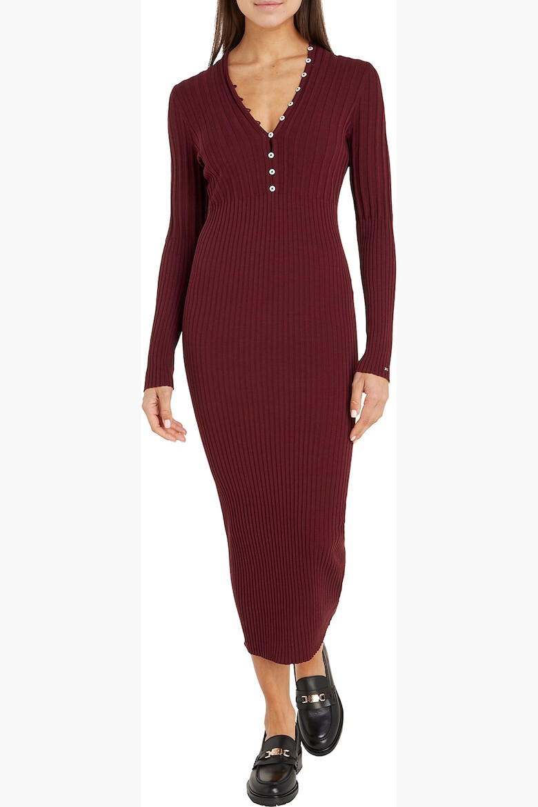 Tommy Hilfiger Rochie midi cambrata si striata - Pled.ro