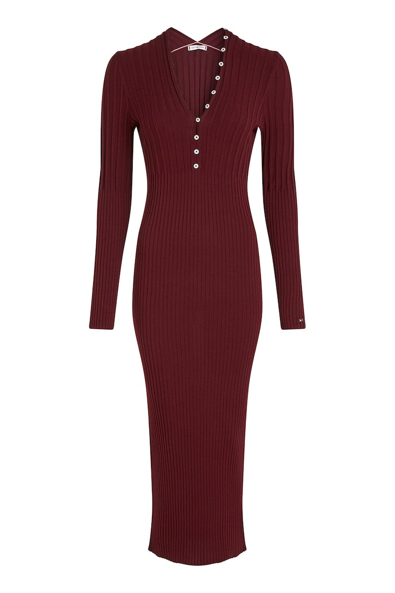 Tommy Hilfiger Rochie midi cambrata si striata - Pled.ro