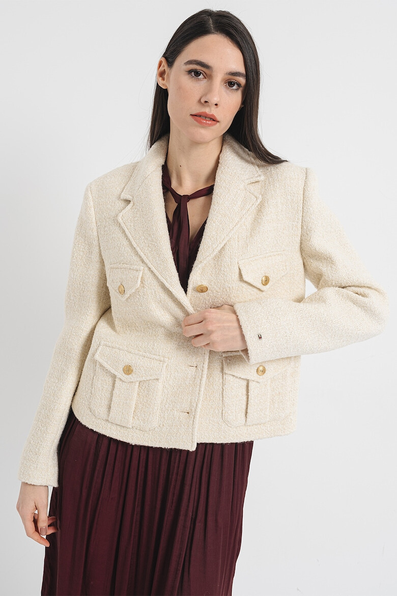 Tommy Hilfiger Sacou din amestec de lana cu model boucle - Pled.ro