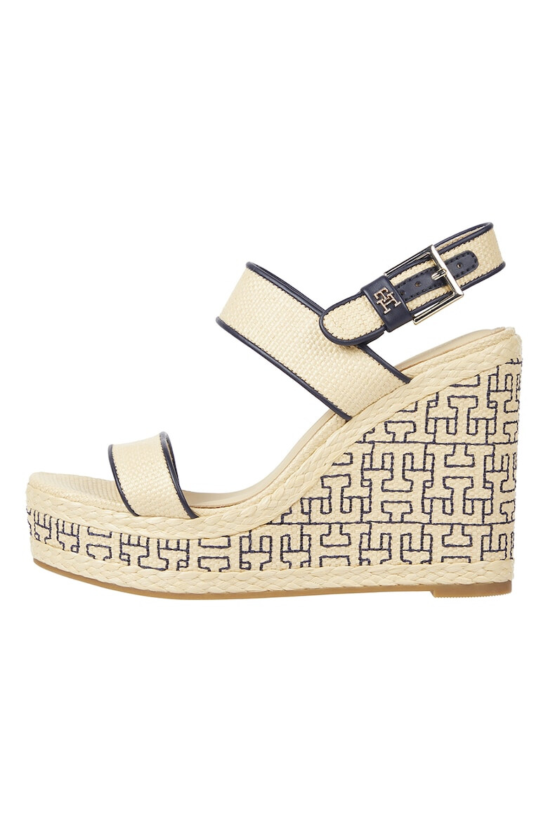 Tommy Hilfiger Sandale cu model logo si talpa wedge - Pled.ro