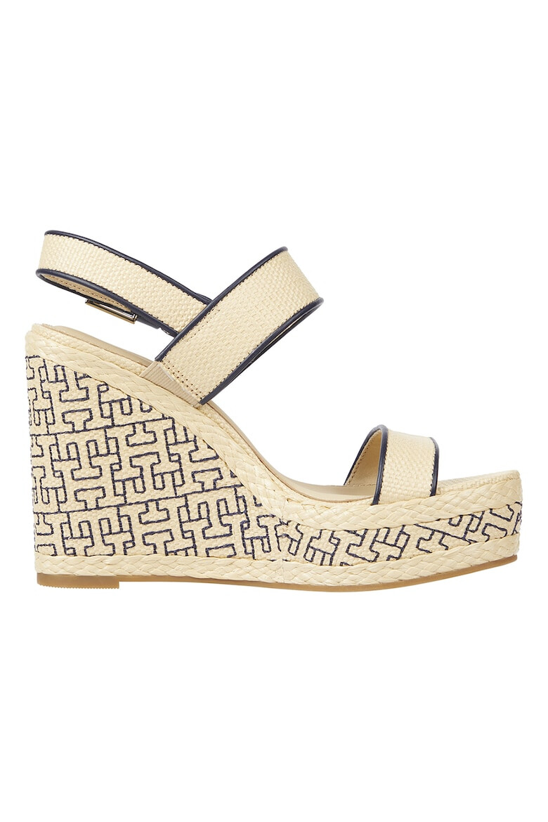 Tommy Hilfiger Sandale cu model logo si talpa wedge - Pled.ro