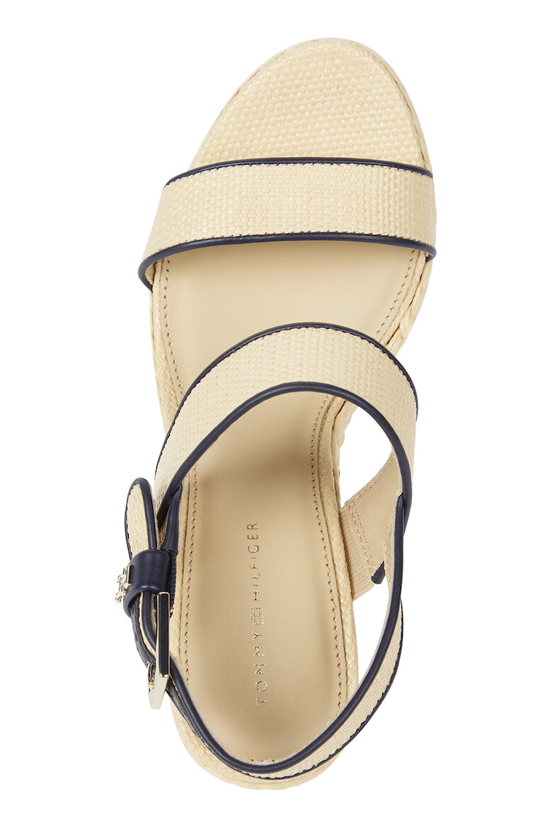 Tommy Hilfiger Sandale cu model logo si talpa wedge - Pled.ro