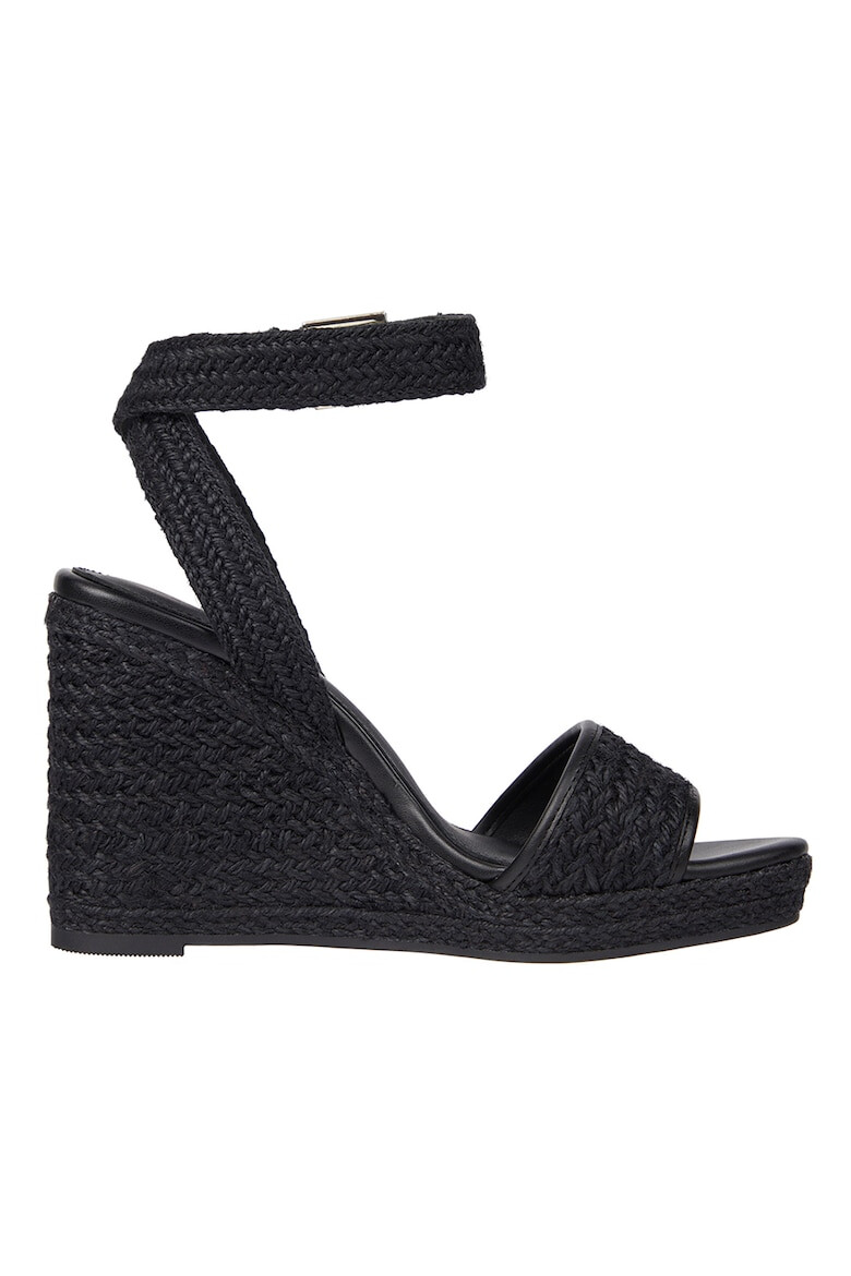 Tommy Hilfiger Sandale cu talpa wedge si bareta pe glezna - Pled.ro