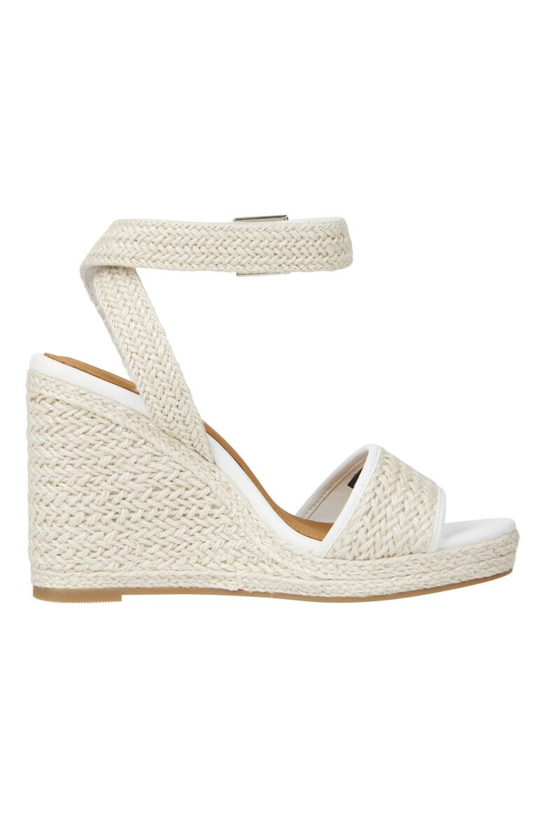 Tommy Hilfiger Sandale cu talpa wedge si bareta pe glezna - Pled.ro