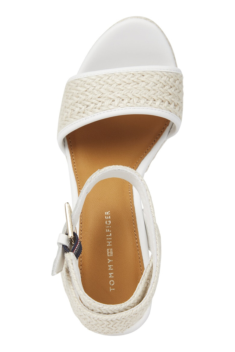 Tommy Hilfiger Sandale cu talpa wedge si bareta pe glezna - Pled.ro