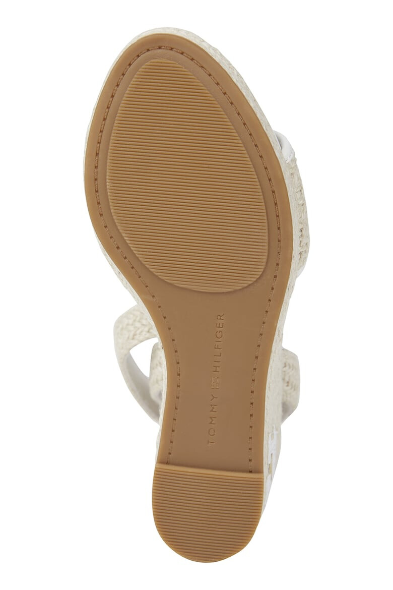 Tommy Hilfiger Sandale cu talpa wedge si bareta pe glezna - Pled.ro