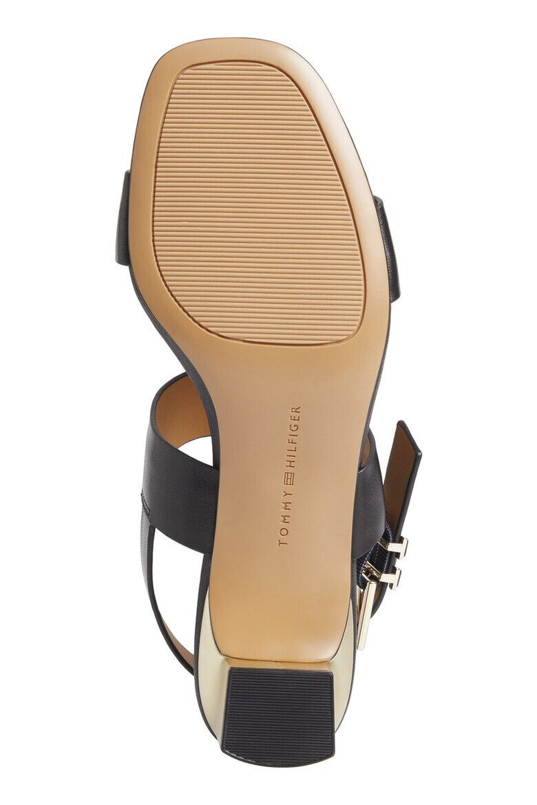 Tommy Hilfiger Sandale de piele cu toc masiv - Pled.ro