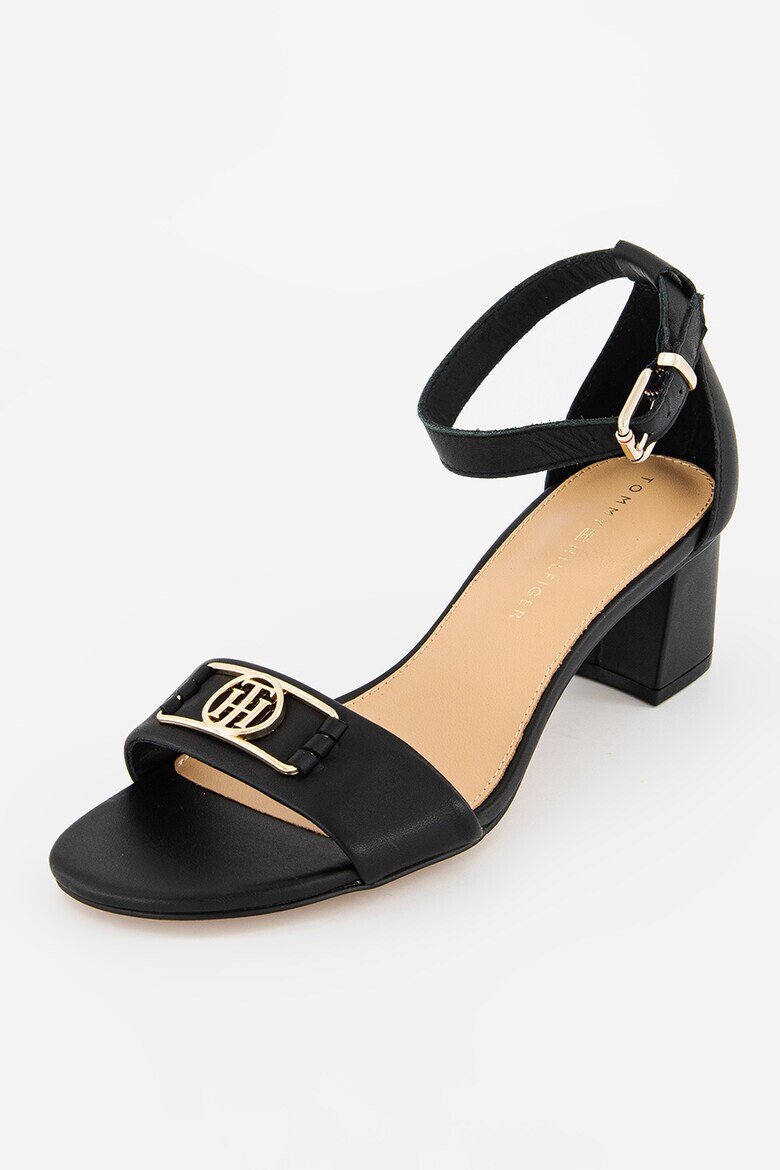 Tommy Hilfiger Sandale de piele cu toc masiv Hardware - Pled.ro