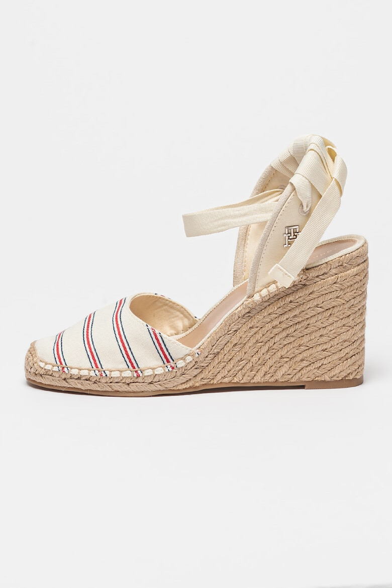 Tommy Hilfiger Sandale-espadrile din material textil cu talpa wedge - Pled.ro