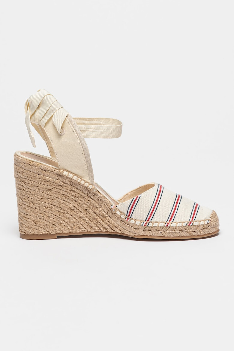 Tommy Hilfiger Sandale-espadrile din material textil cu talpa wedge - Pled.ro