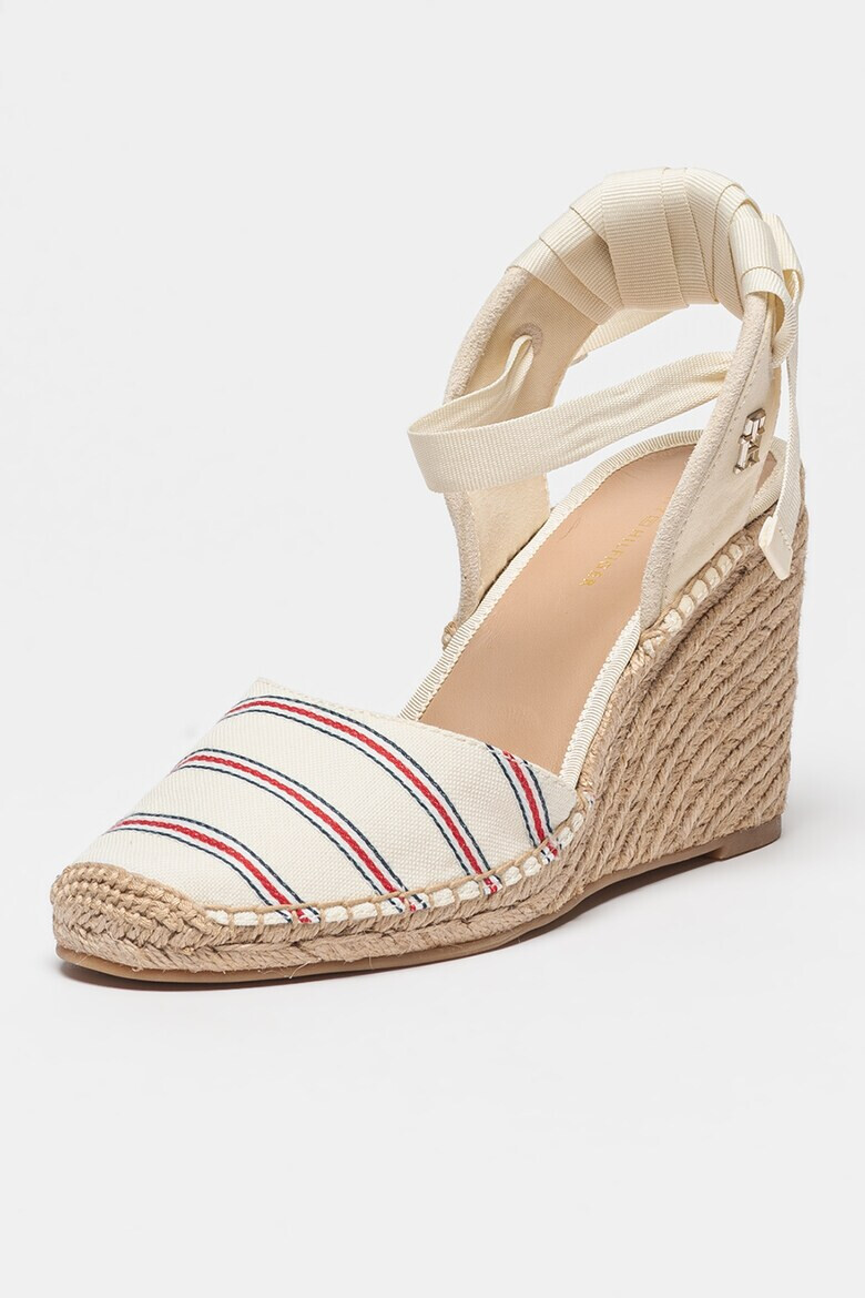 Tommy Hilfiger Sandale-espadrile din material textil cu talpa wedge - Pled.ro