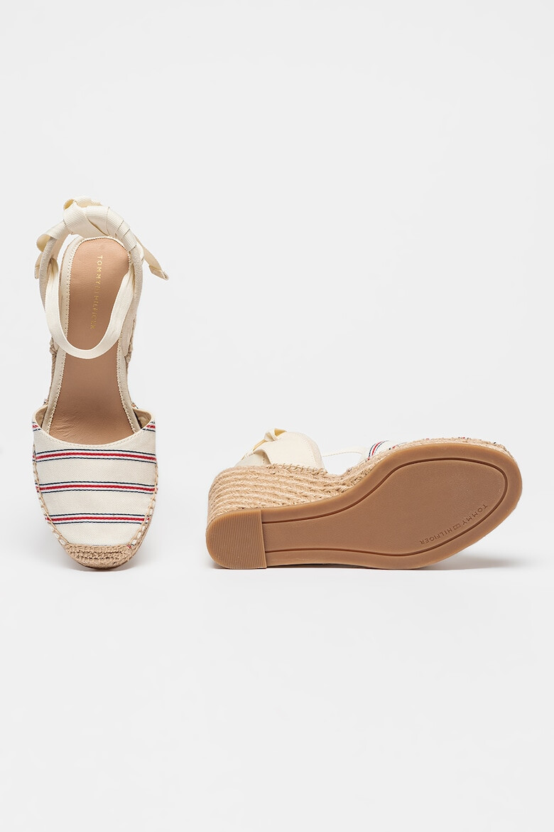 Tommy Hilfiger Sandale-espadrile din material textil cu talpa wedge - Pled.ro