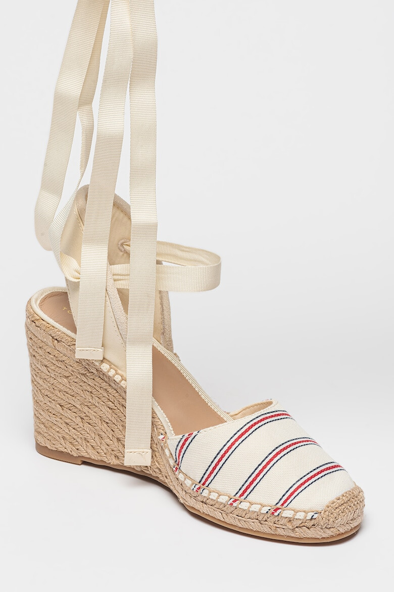 Tommy Hilfiger Sandale-espadrile din material textil cu talpa wedge - Pled.ro