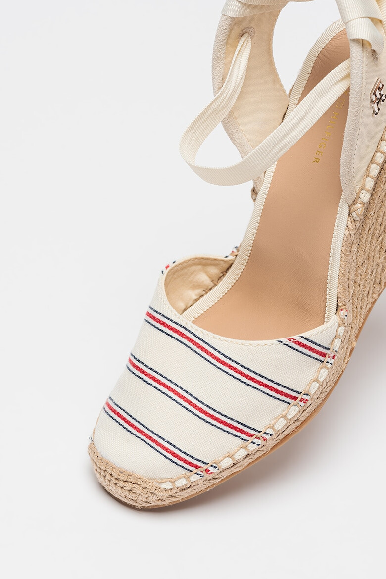 Tommy Hilfiger Sandale-espadrile din material textil cu talpa wedge - Pled.ro