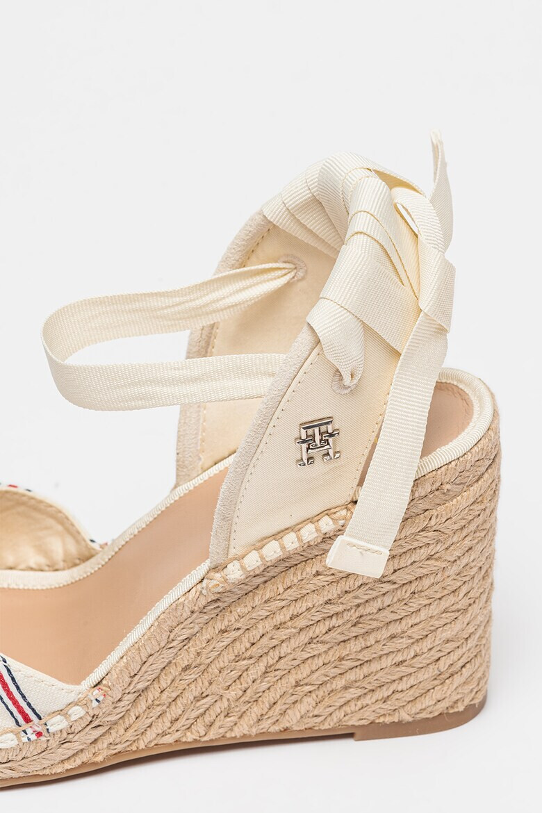 Tommy Hilfiger Sandale-espadrile din material textil cu talpa wedge - Pled.ro