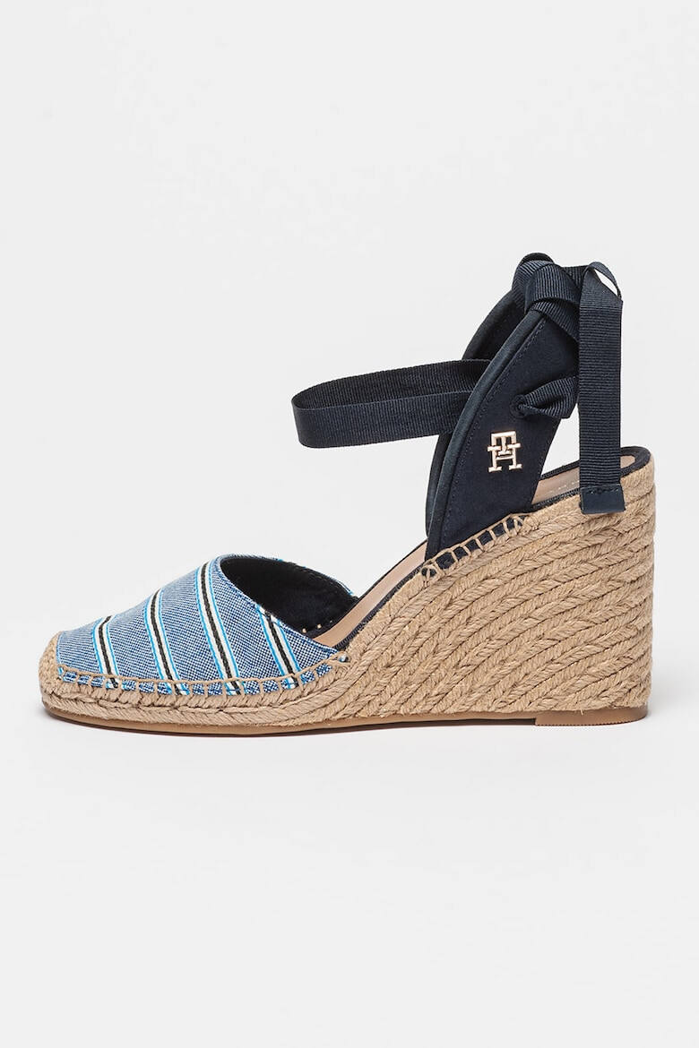 Tommy Hilfiger Sandale-espadrile din material textil cu talpa wedge - Pled.ro