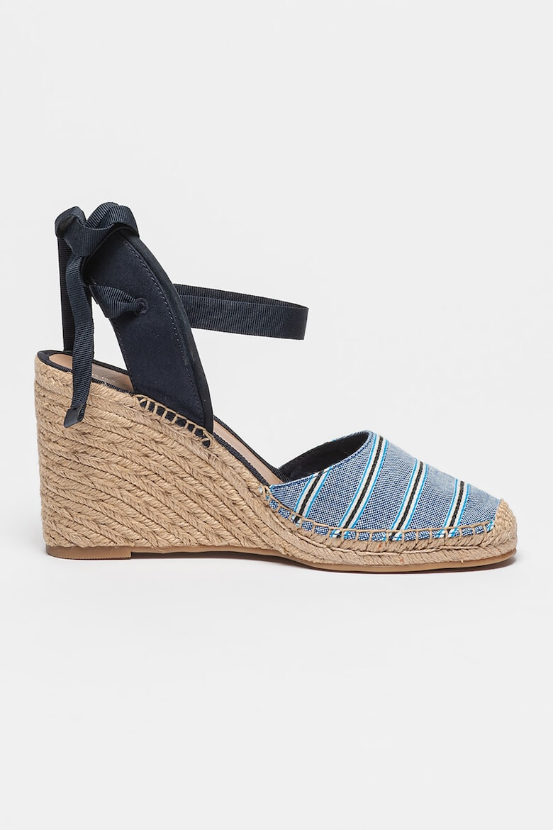 Tommy Hilfiger Sandale-espadrile din material textil cu talpa wedge - Pled.ro