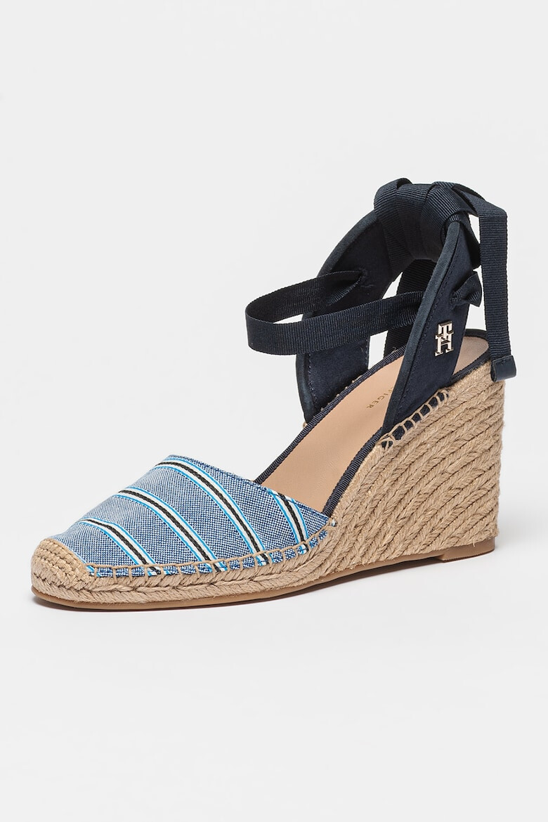 Tommy Hilfiger Sandale-espadrile din material textil cu talpa wedge - Pled.ro