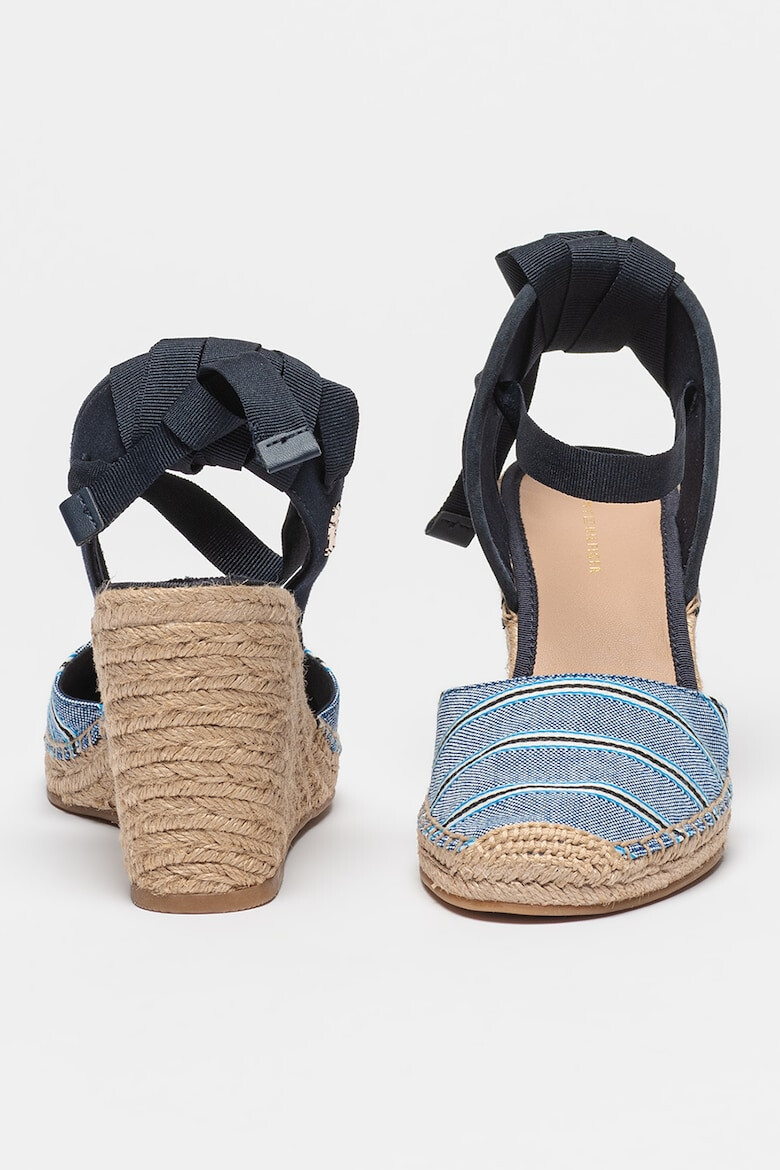 Tommy Hilfiger Sandale-espadrile din material textil cu talpa wedge - Pled.ro