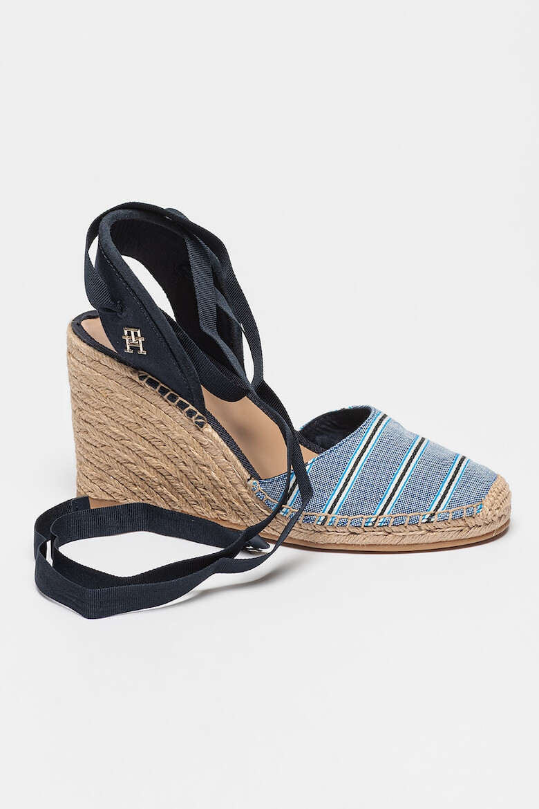 Tommy Hilfiger Sandale-espadrile din material textil cu talpa wedge - Pled.ro