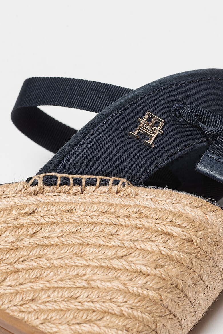 Tommy Hilfiger Sandale-espadrile din material textil cu talpa wedge - Pled.ro