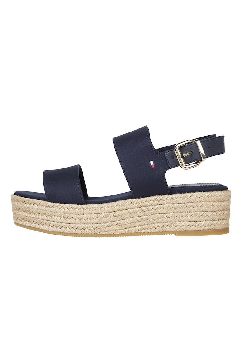 Tommy Hilfiger Sandale flatform de bumbac - Pled.ro