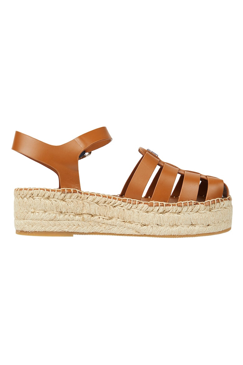 Tommy Hilfiger Sandale wedge de piele - Pled.ro