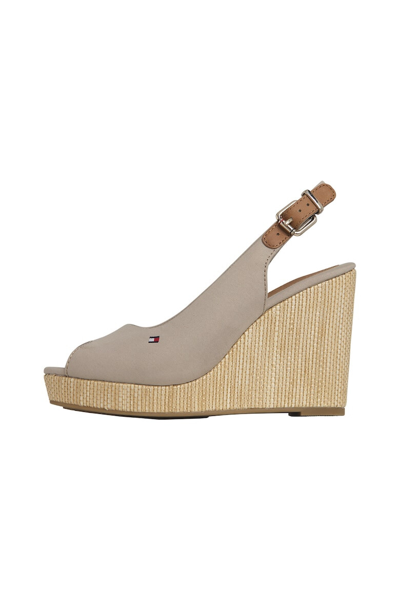 Tommy Hilfiger Sandale wedge tip espadrile - Pled.ro