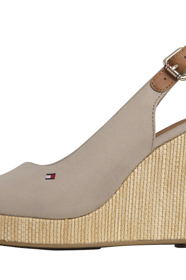 Tommy Hilfiger Sandale wedge tip espadrile - Pled.ro