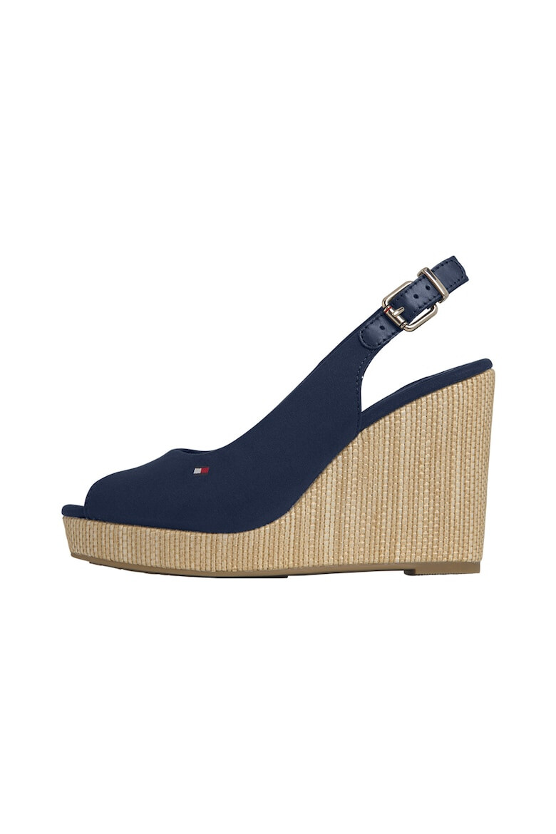 Tommy Hilfiger Sandale wedge tip espadrile - Pled.ro