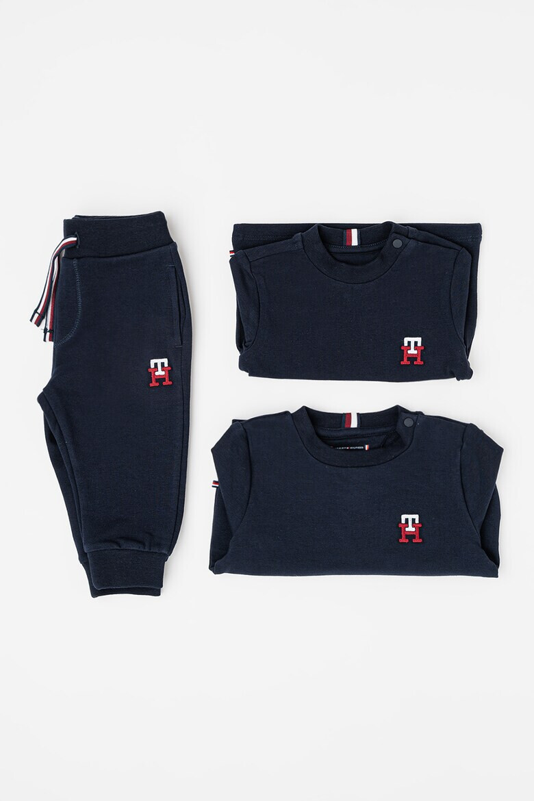 Tommy Hilfiger Set de bluza sport tricou si pantaloni sport din amestec de bumbac organic - 3 piese - Pled.ro