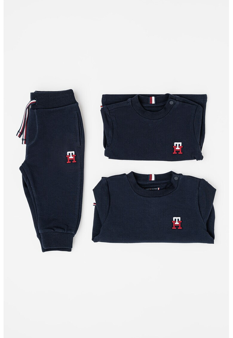 Tommy Hilfiger Set de bluza sport tricou si pantaloni sport din amestec de bumbac organic - 3 piese - Pled.ro