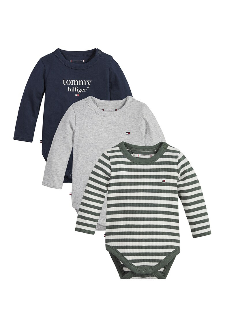 Tommy Hilfiger Set de body-uri din amestec de bumbac organic - 3 piese - Pled.ro