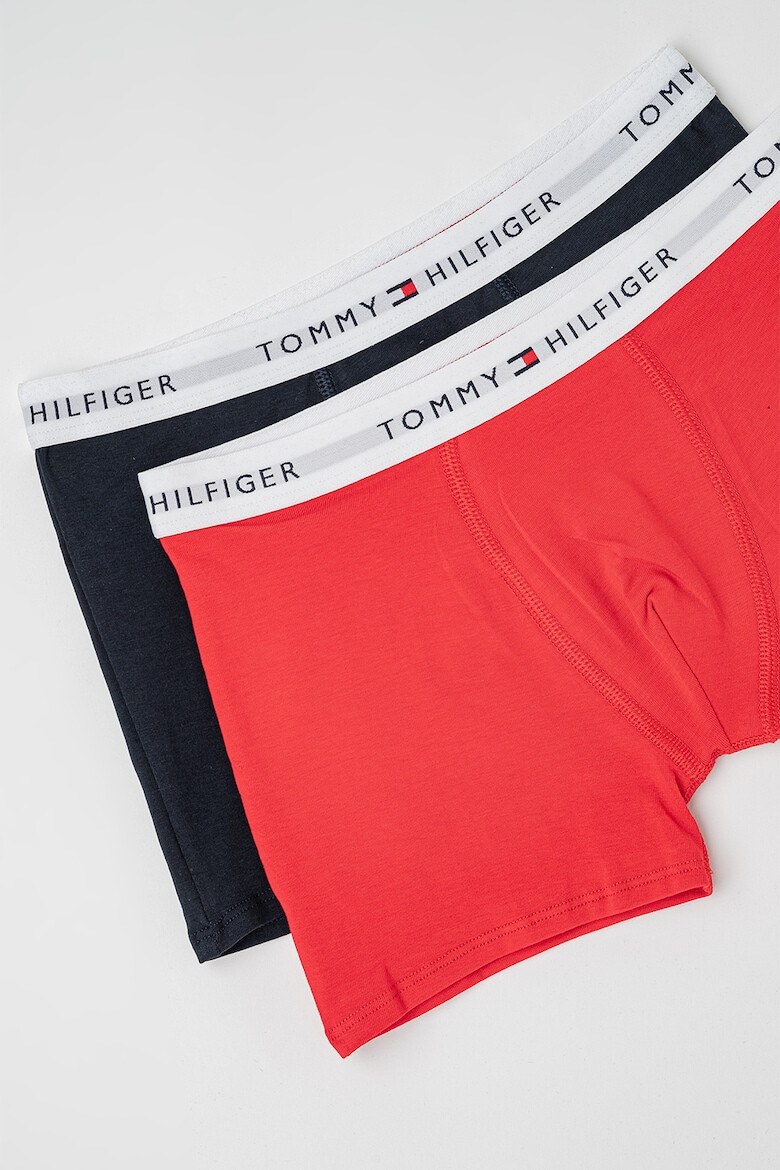 Tommy Hilfiger Set de boxeri din amestec de bumbac cu logo in talie - 2 perechi - Pled.ro