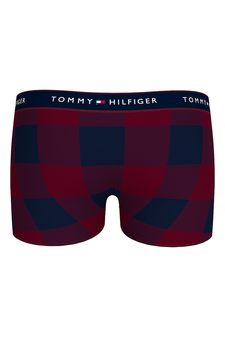 Tommy Hilfiger Set de boxeri in carouri si tricou cu logo - 2 perechi - Pled.ro