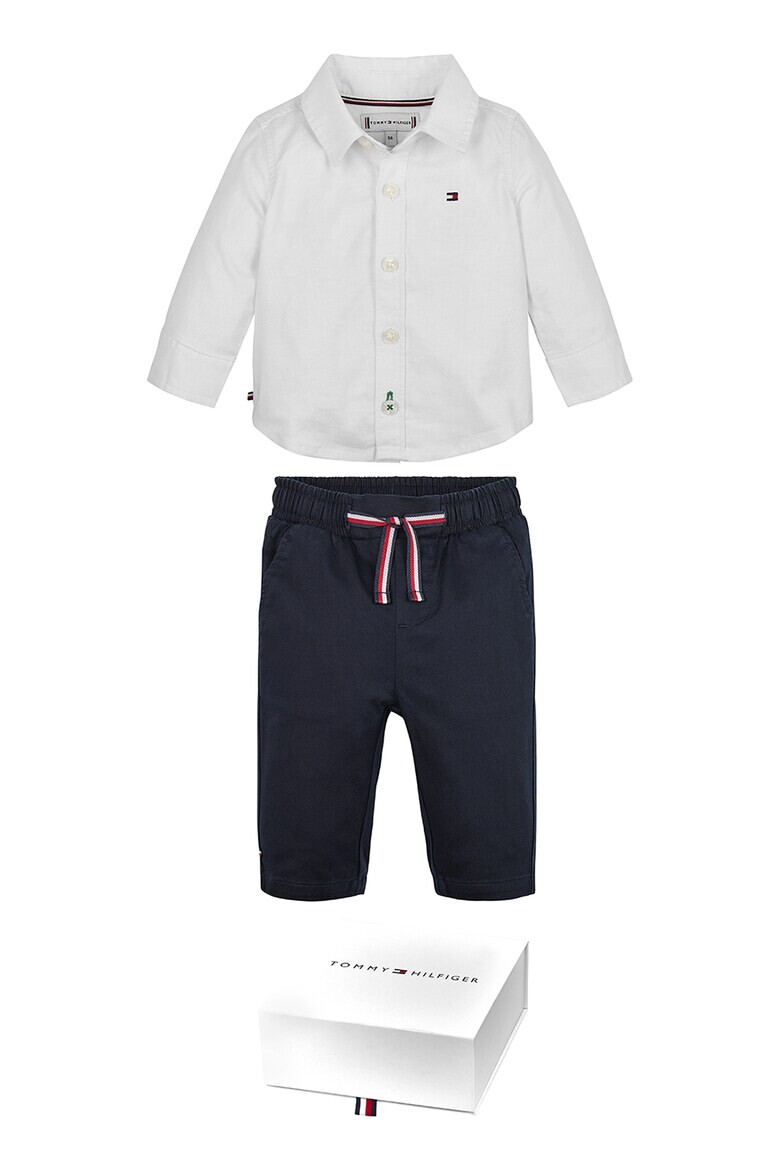 Tommy Hilfiger Set de camasa si pantaloni din amestec de bumbac organic - 2 piese - Pled.ro