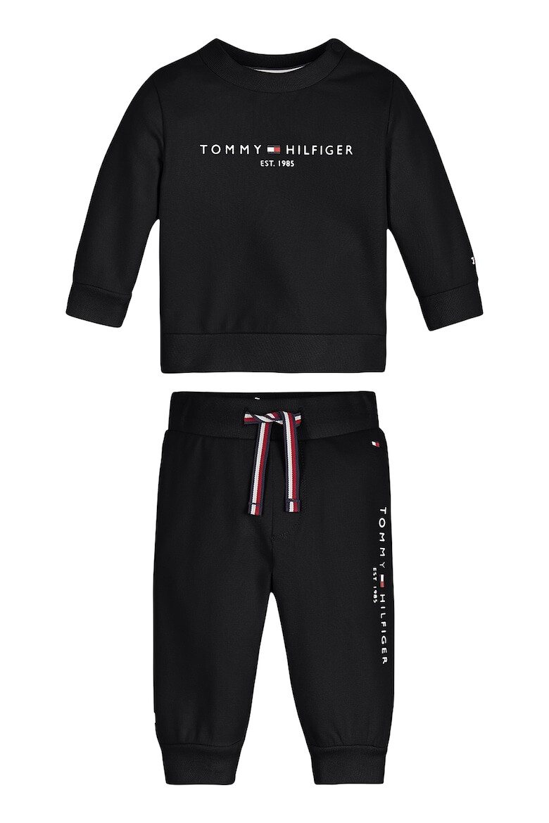 Tommy Hilfiger Set de pantaloni si bluza de trening din bumbac organic cu imprimeu logo - 2 piese - Pled.ro