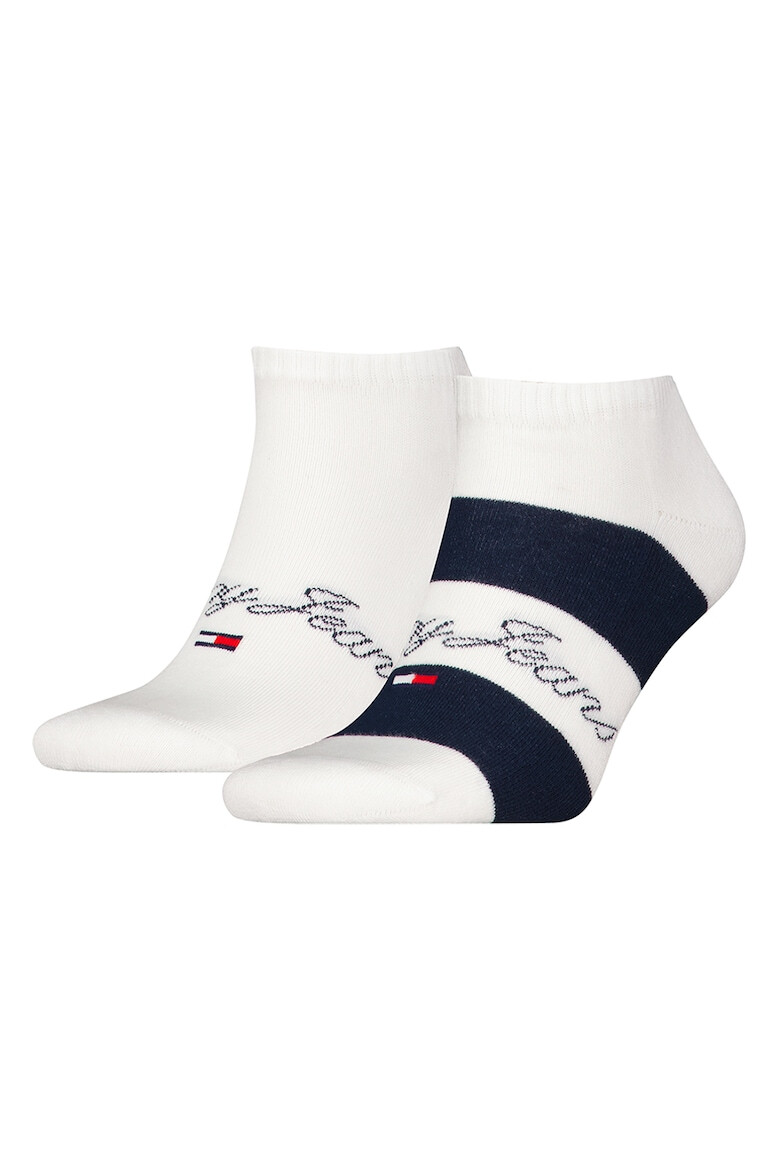 Tommy Hilfiger Set de sosete pana la glezna unisex cu model - 2 perechi - Pled.ro