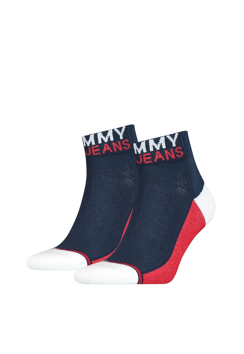 Tommy Hilfiger Set de sosete unisex cu model colorblock - 2 perechi - Pled.ro